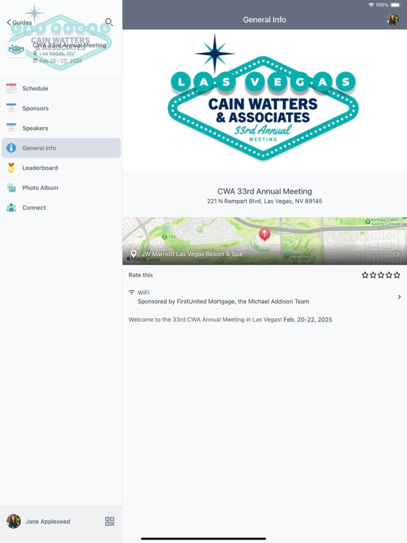 Trifecta Event Management iPad screenshot 1 - Business app