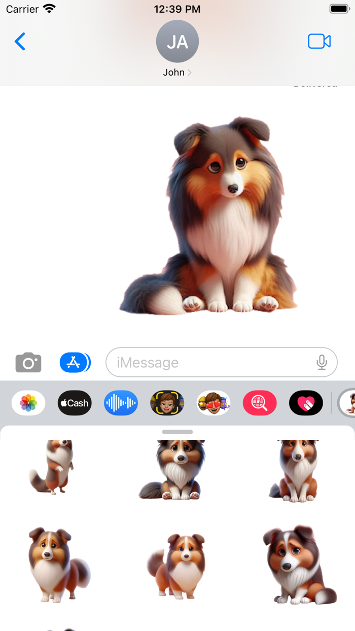Sad Sheltie Stickers