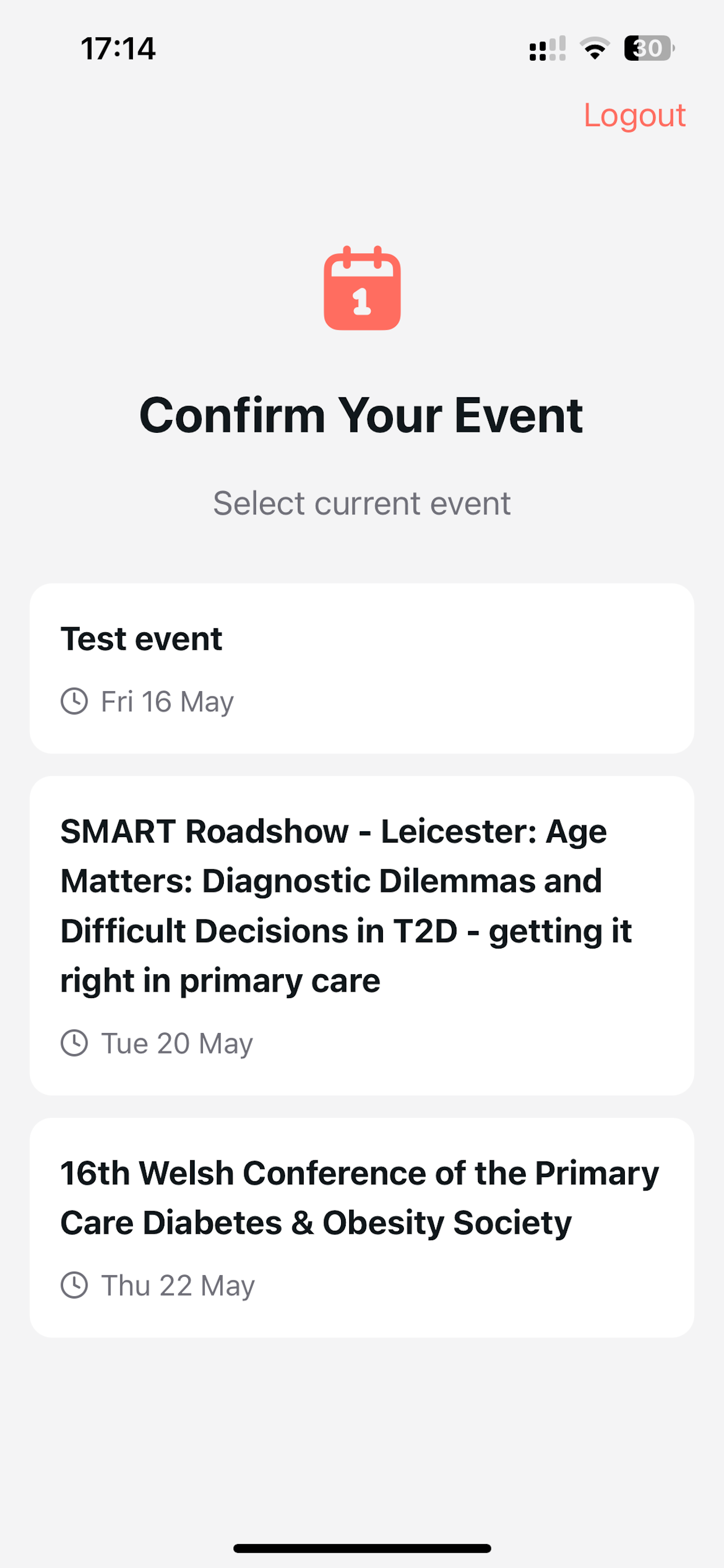 OMC Events screenshot 3