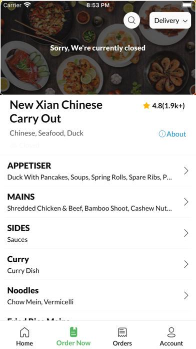 New Xian Chinese Carry Out, Screenshot