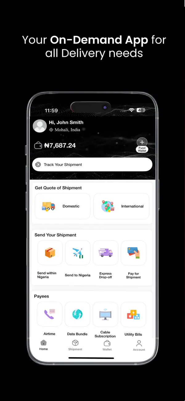 Screenshot #1 pour GIG LOGISTICS MOBILE