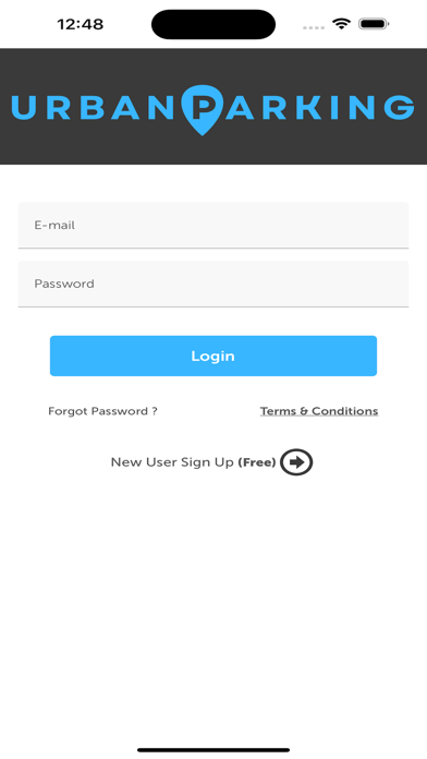 Urban Parking App Screenshot