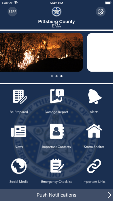 Pittsburg County OK Emg Mgmt Screenshot