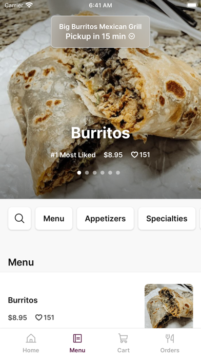 Big Burritos Mexican Grill Screenshot