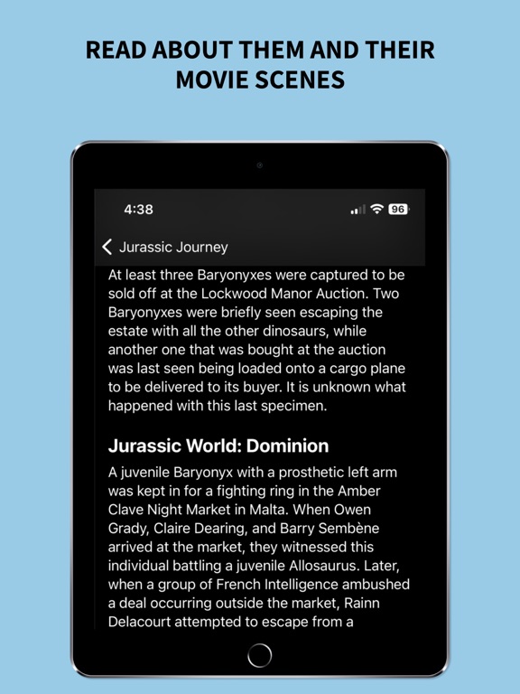 Jurassic Journey iPad screenshot 3 - Entertainment app