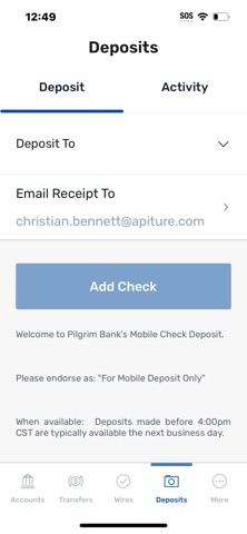 Pilgrim Bank Mobile Banking Screenshot 5 of 7