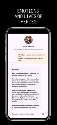 Timeless AI : Chat, Play iPhone screenshot