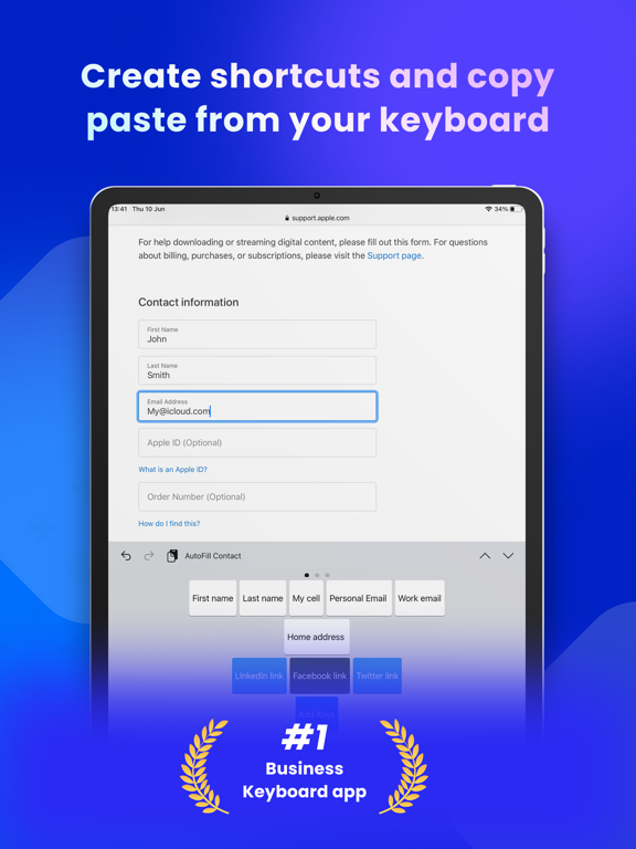 Screenshot #4 pour Copied: Clavier Presse-papiers