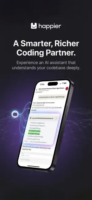 Happier: Claude Codex OpenCode iPhone screenshot 2