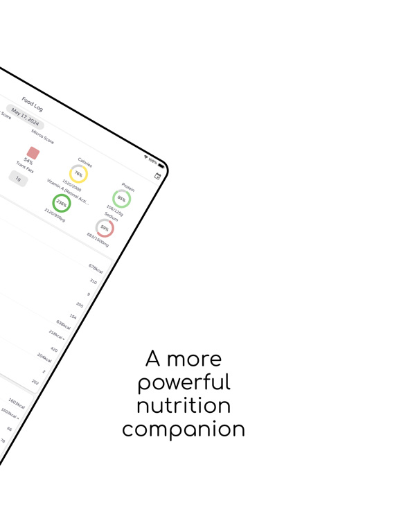 eaterpad: Nutrition Tracker iPad screenshot 2 - Health & Fitness app