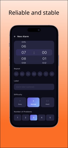 MathWake - Math Alarm Clock iPhone screenshot