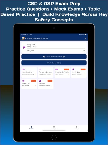 CSP ASP Exam Practice 2027 iPad screenshot