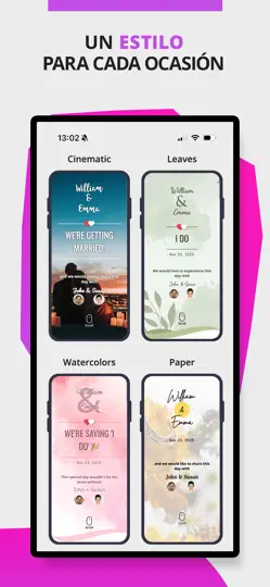 Captura de pantalla de Eventia Invitaciones Digitales en iPhone 6