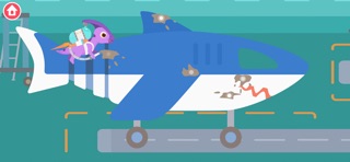 Dinosaur Airport Game for kids iPhone screenshot