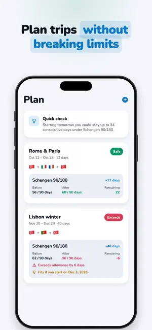 Country Days Tracker: Borderly screenshot 4