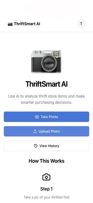 ThriftSmart AI screenshot 1
