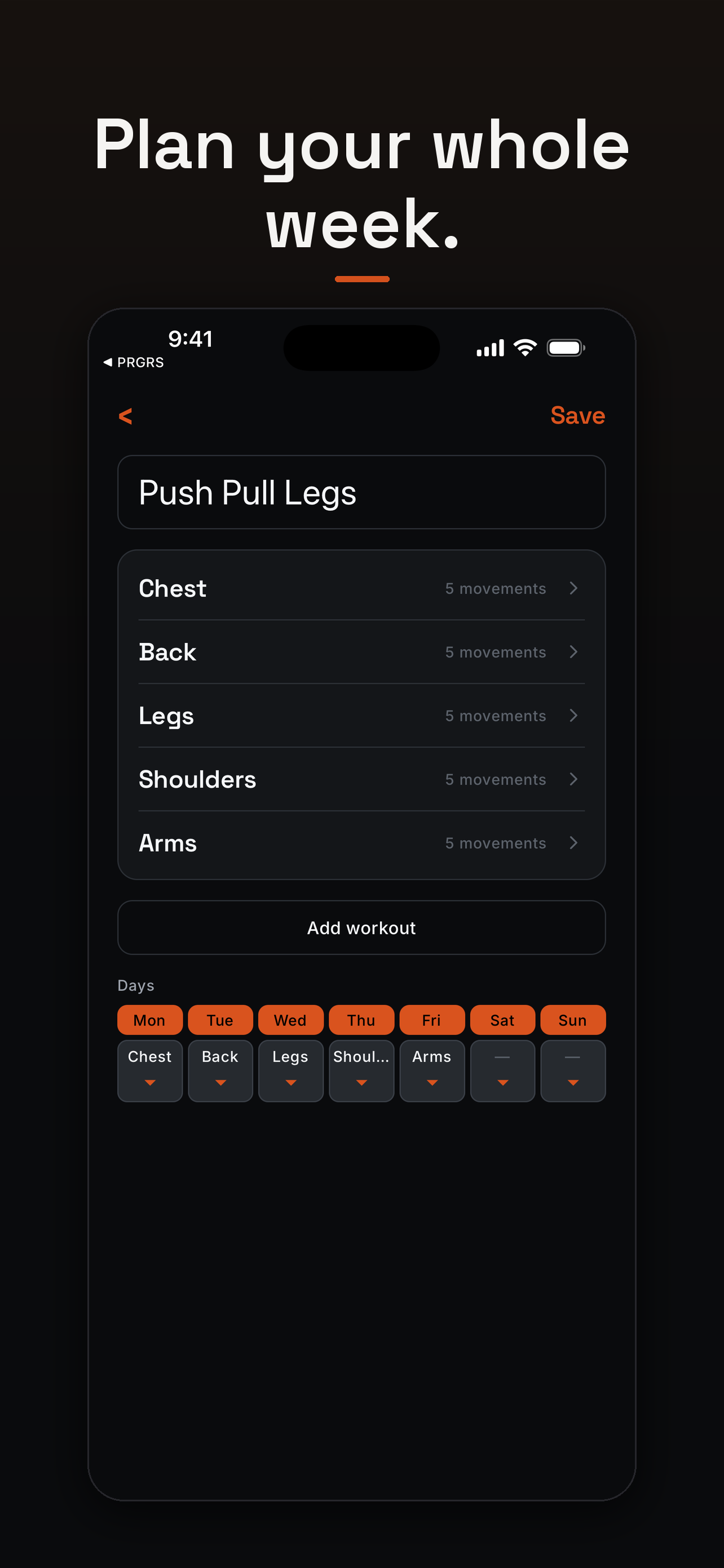 PRGRS - Workout Tracker screenshot 8