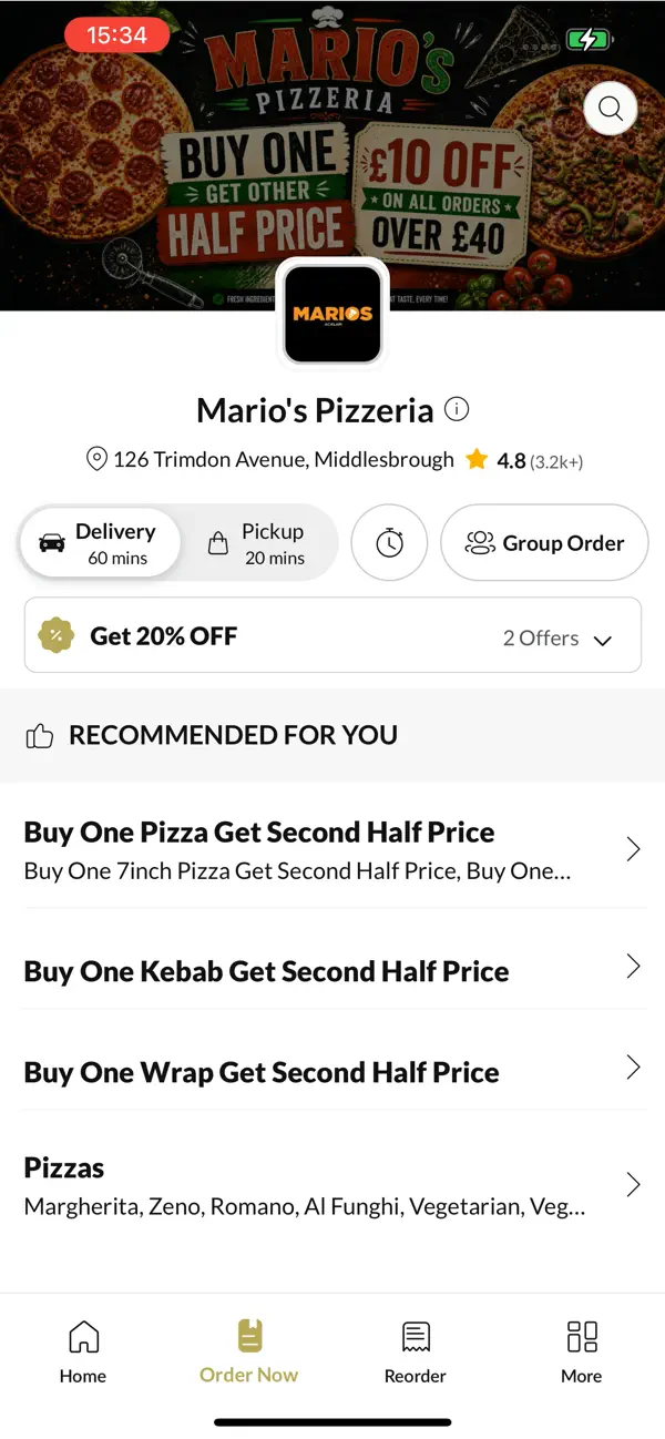 Screenshot #3 pour Mario's Pizzeria.