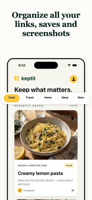 KeptIt: Save Links & Ideas screenshot 1