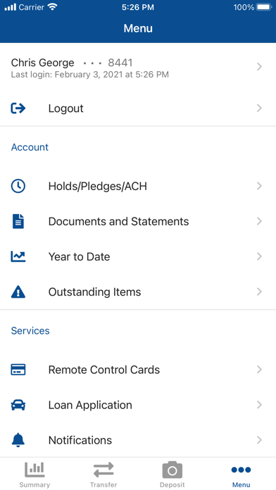 MyGeorgia Credit Union Screenshot