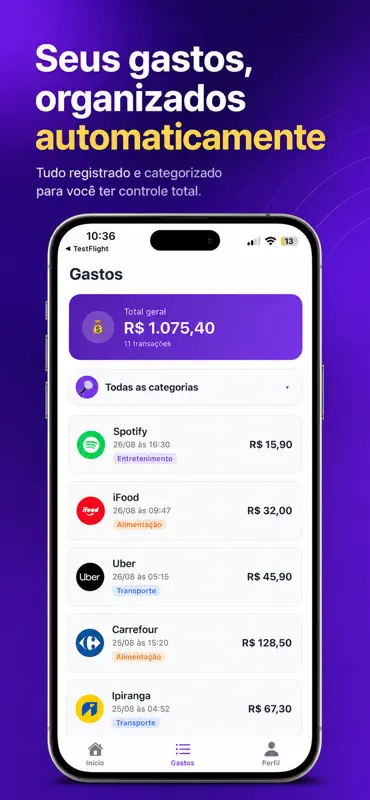 PingDin - Meus Gastos screenshot 2 of 3
