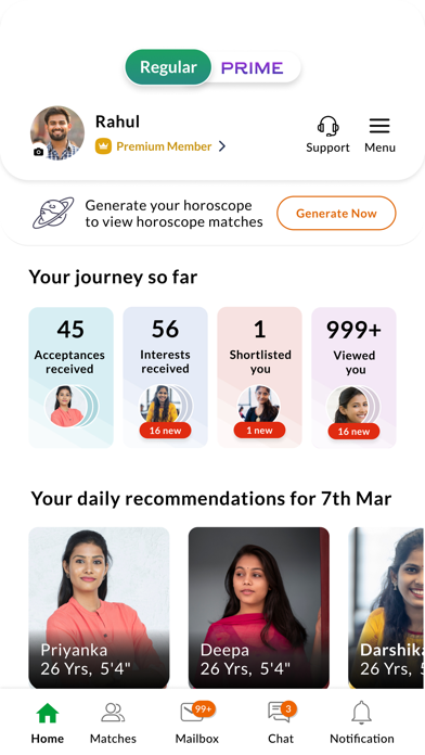Screenshot #2 pour BharatMatrimony - Marriage App