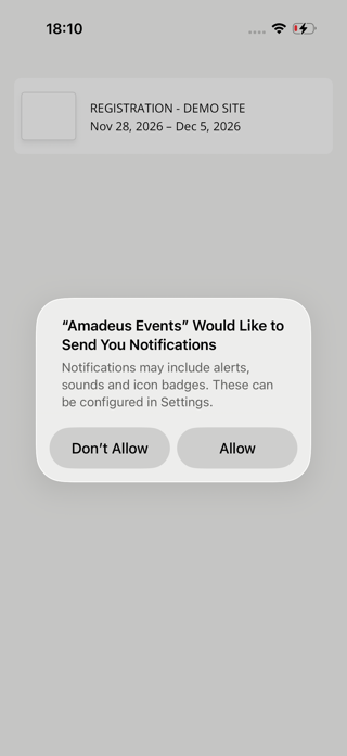 Amadeus Events Screenshot 1 of 4