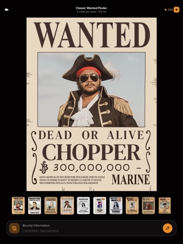 Wanted Poster Maker iPad screenshot