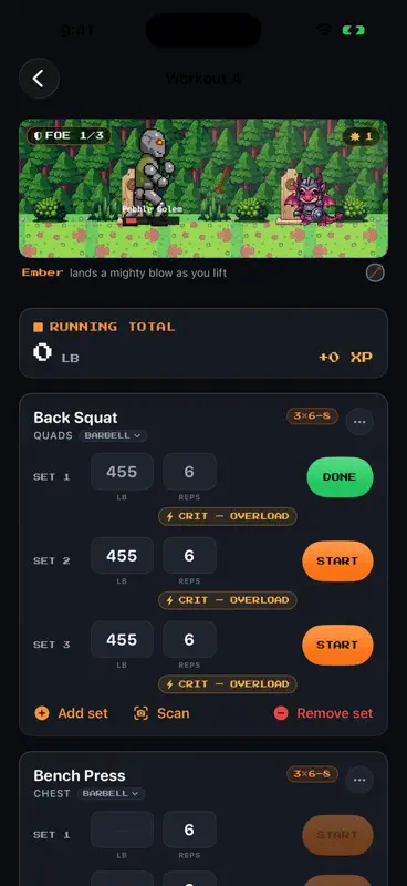 Quest2Fitness: Workout RPG screenshot 1 of 8