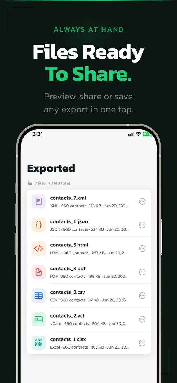 #2. Contacts to Any Format (iOS) 作者: Varsha Jadhav
