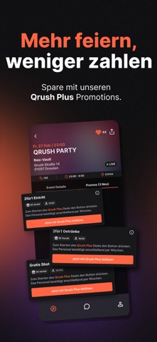 Qrush: Events, Freunde & Deals screenshot