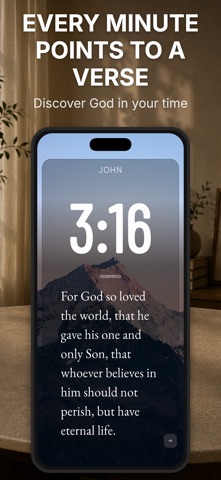 Bible Clock: Daily Verse iPhone screenshot