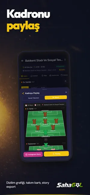 SahaGol - Halısaha & Futbol iPhone screenshot 5