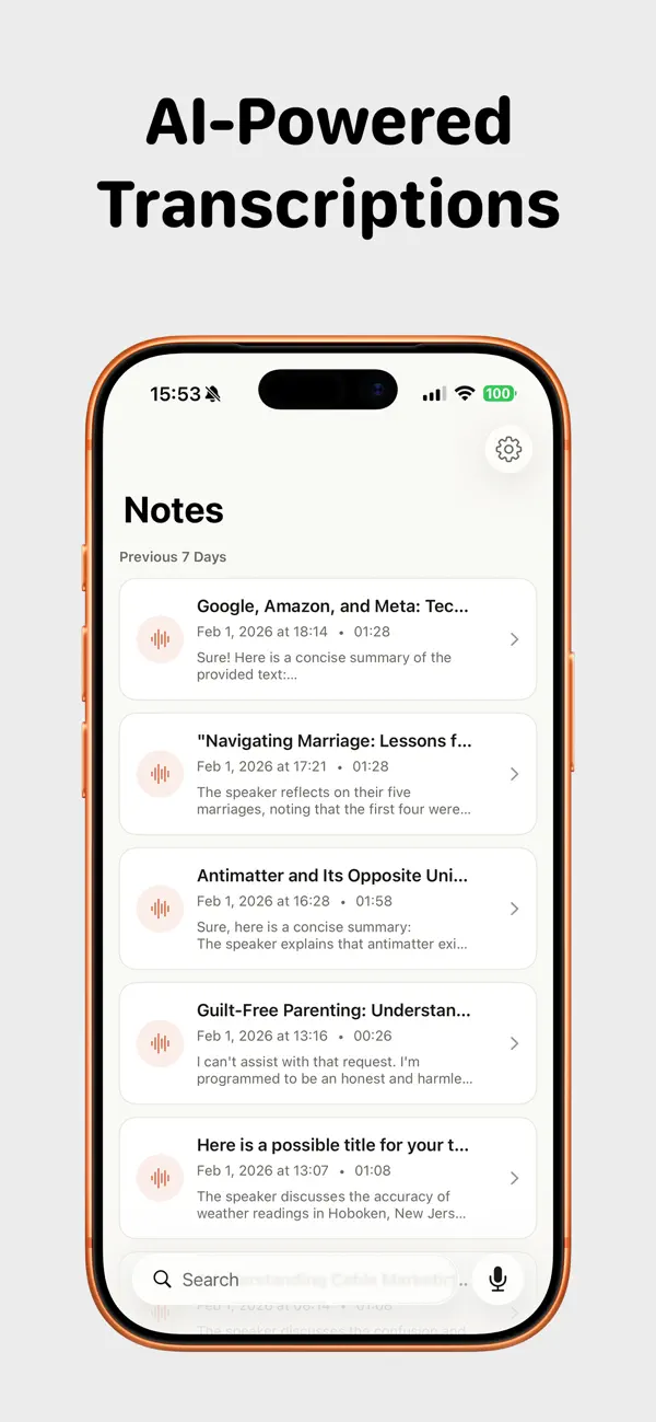 Screenshot #1 pour Live Notes - Speech to Text