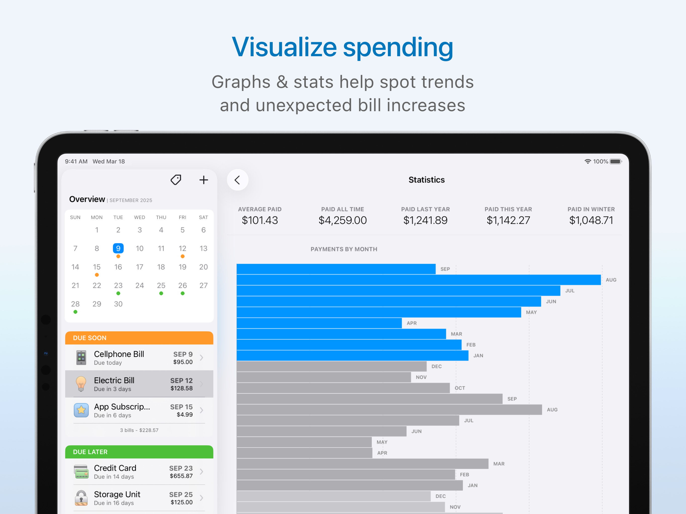 Chronicle - Bill Organizer