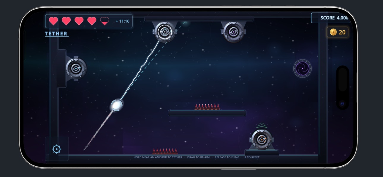 Screenshot 2 of Tether: Gravity Puzzle