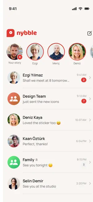 Nybble - Encrypted Chat screenshot 1