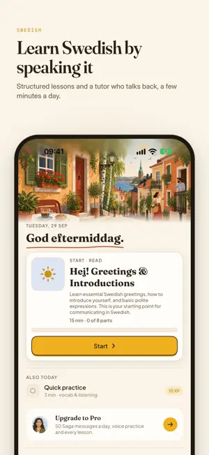 Tala: Learn Swedish screenshot 1