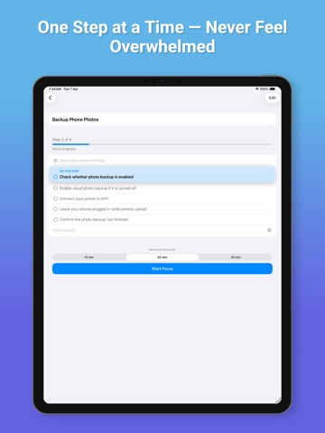 Second Brain: ADHD Planner iPad screenshot