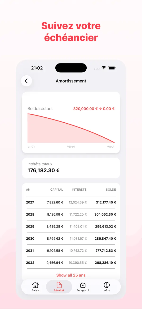 Screenshot #3 pour Simulateur Prêt Immobilier