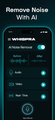Whispra AI – Noise Remover screenshot