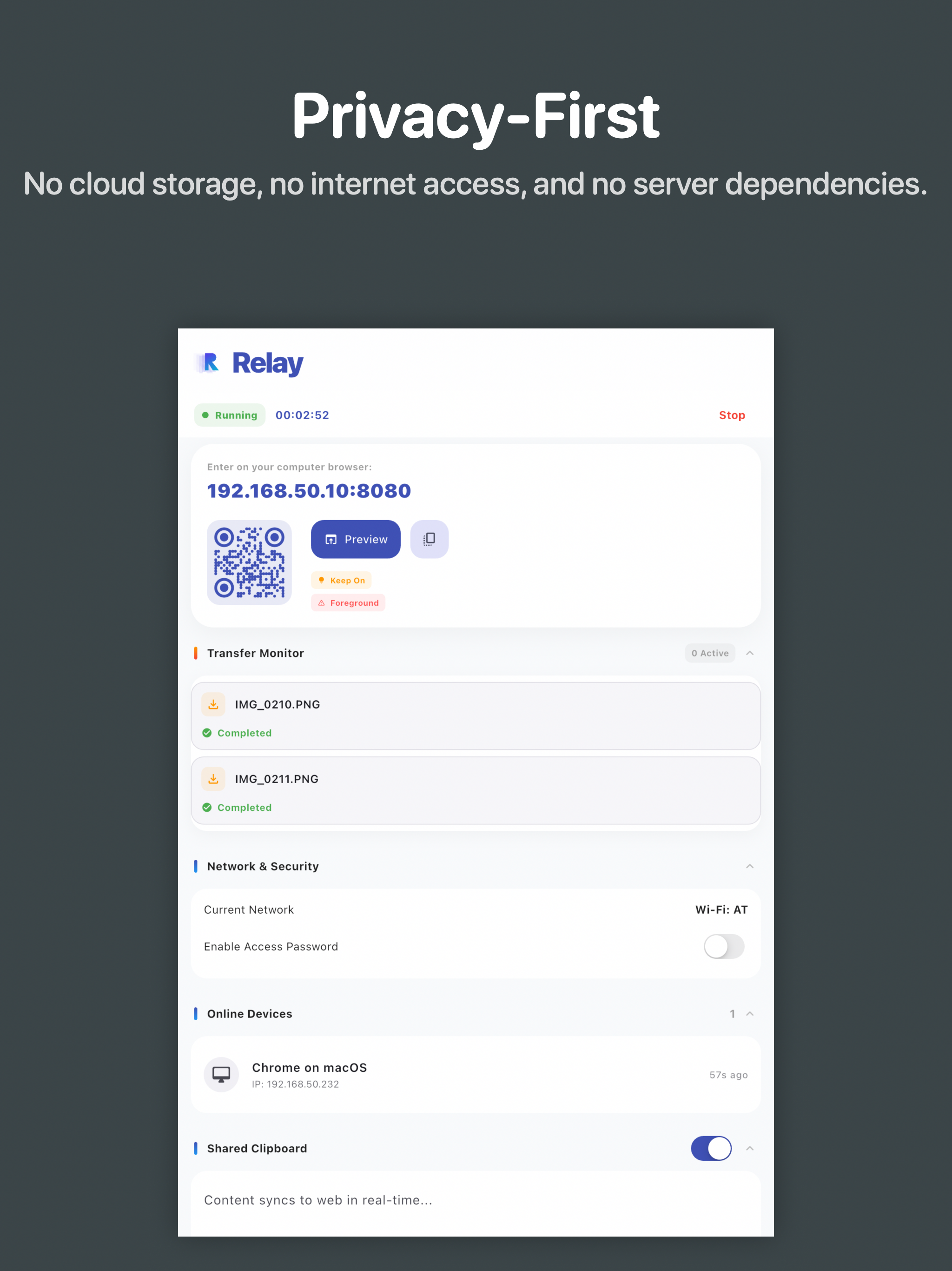 Relay - Local File Transfer screenshot 7