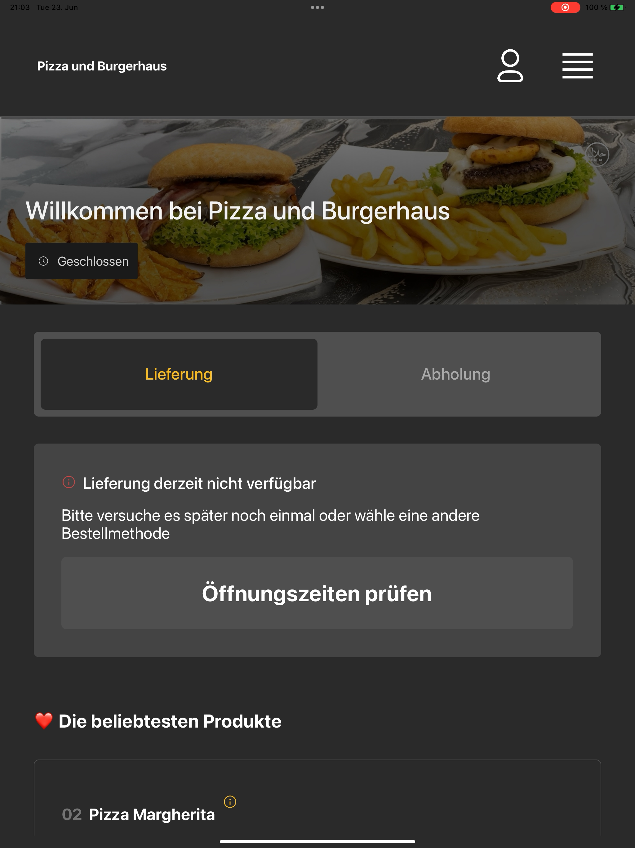 Pizza und Burgerhaus