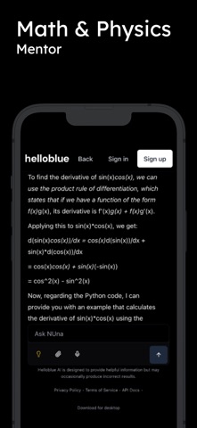Helloblue screenshot