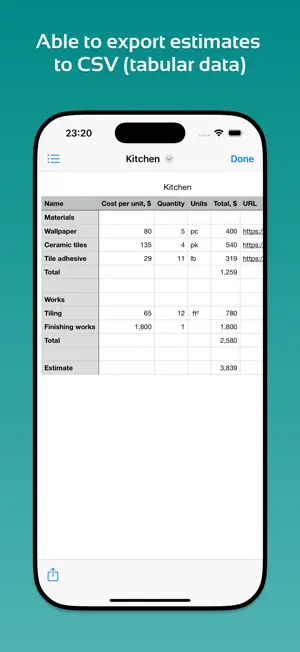 Repair Budget Planner screenshot 4
