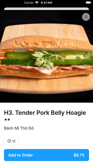 Pho Skyline iPhone screenshot 4 - Food & Drink app