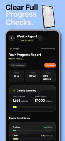 Swap: AI Meal Tracker! Screenshot 8 of 8