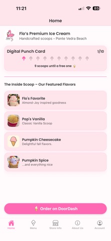 Flo's Premium Ice Cream iPhone screenshot