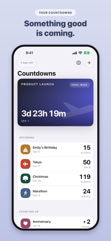 Soon: Event Countdown iPhone screenshot