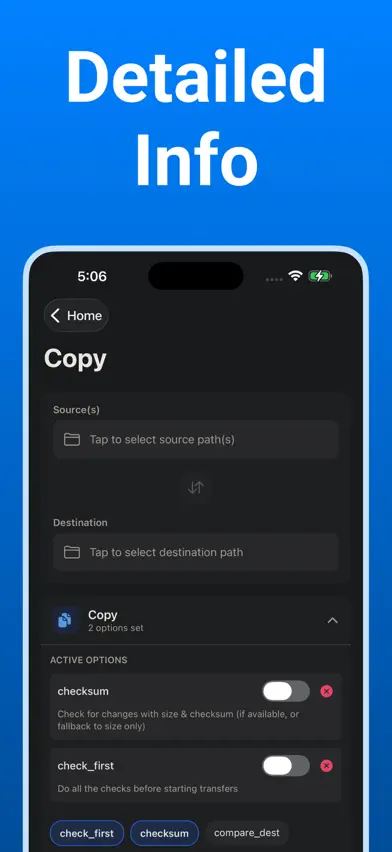Rclone UI screenshot 5